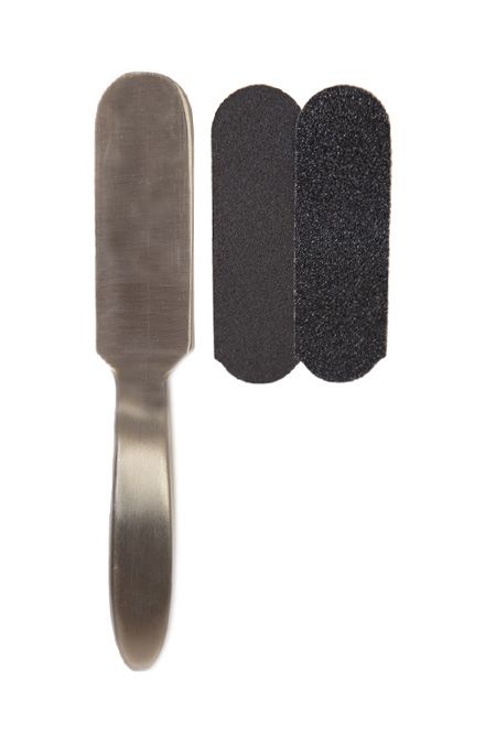Foot File Stainless Steel - Two Refill Pads