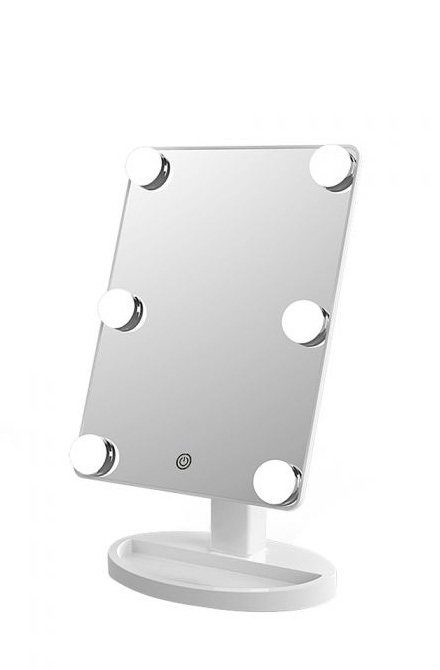 Lighted Hollywood Mirror White
