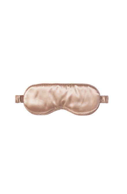 Silk Elasticated Sleep Eye Mask Rose Gold