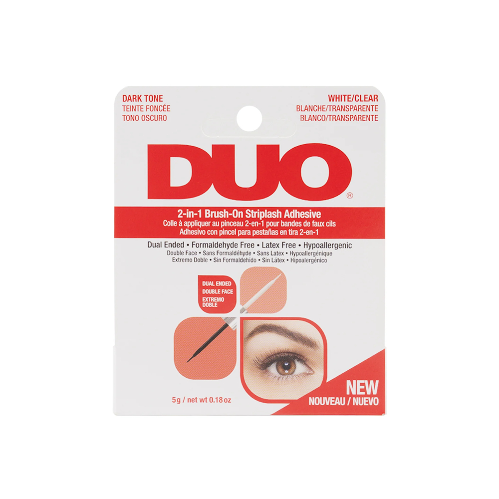 Duo 2-in-1 Brush On Striplash Adhesive Dark & Clear