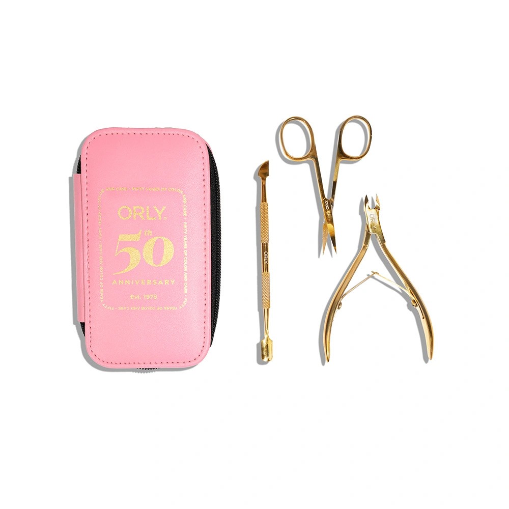 Gold Manicure Tool Kit