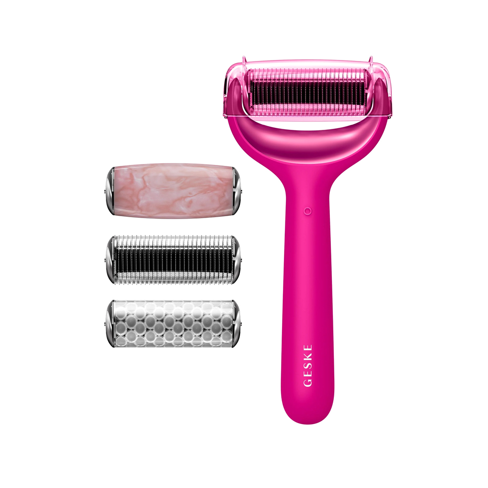 Micro Needle Face & Body Roller 9 in 1 - Magenta