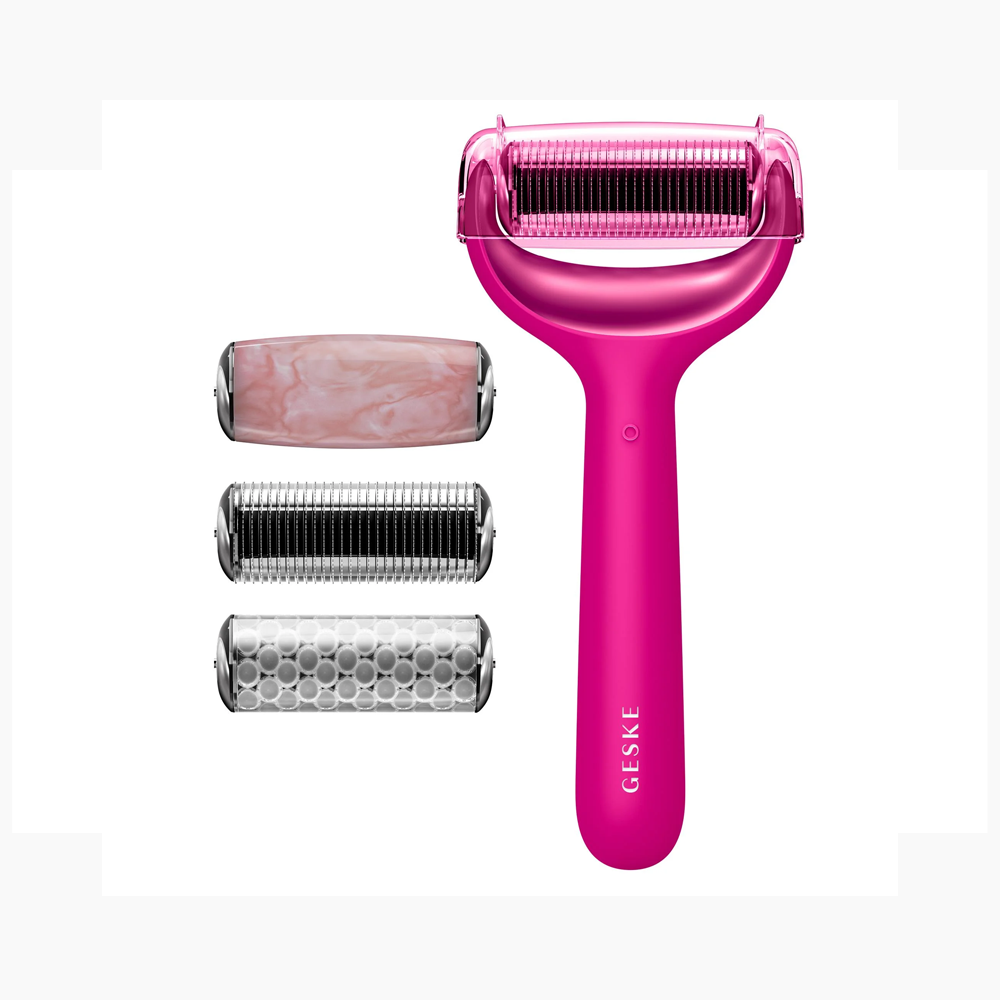 Micro Needle Face & Body Roller 9 in 1 - Magenta