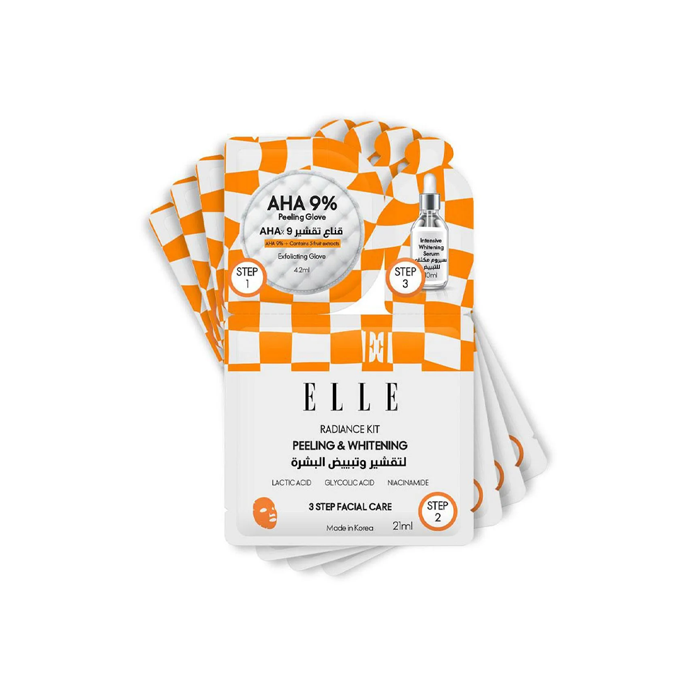 Radiance Kit Peeling and Whitening Mask Pack of 4
