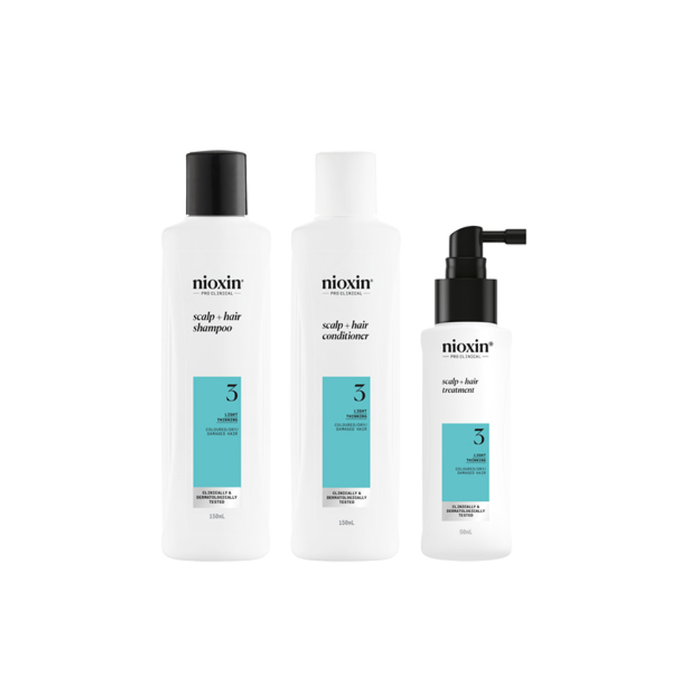 3 Colored Hair with Light Thinning Trial Kit