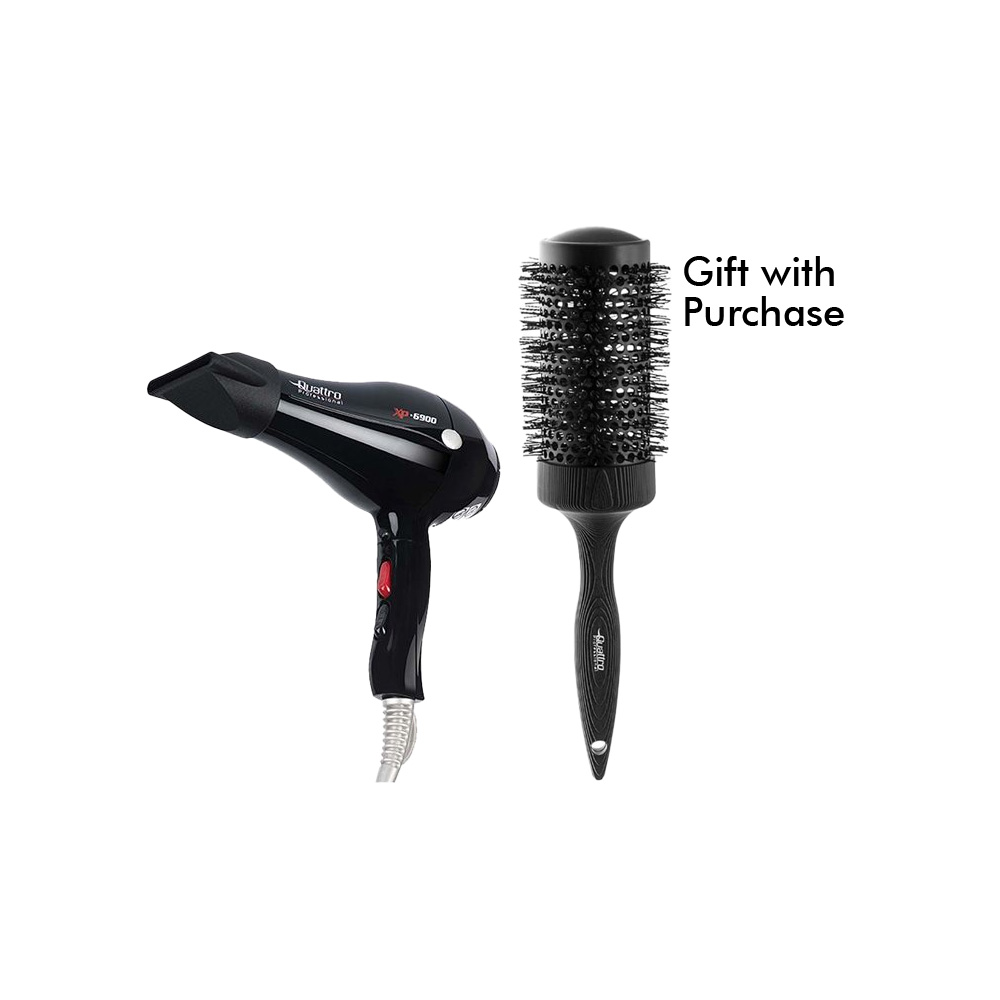 Quattro — Hair Dryer + FREE Ceramic Brush