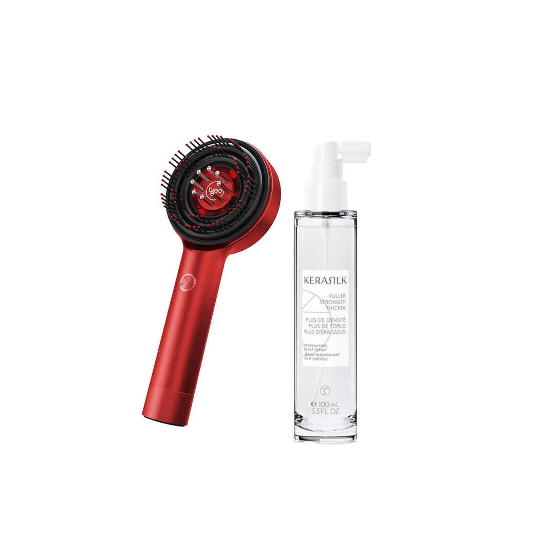 Breo Scalp Massager + Kerasilk Redensifying Serum