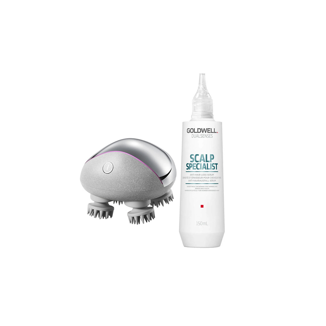 Breo Head Massager Mini Pro + Kerasilk Redensifying Serum