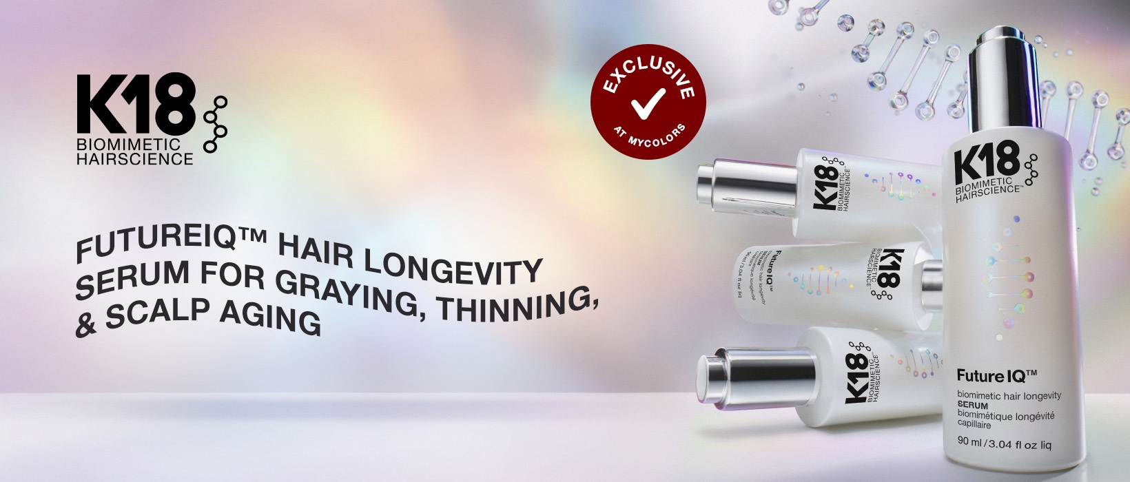 K18 FutureIQ Biomimetic Hair Longevity Serum 90ml