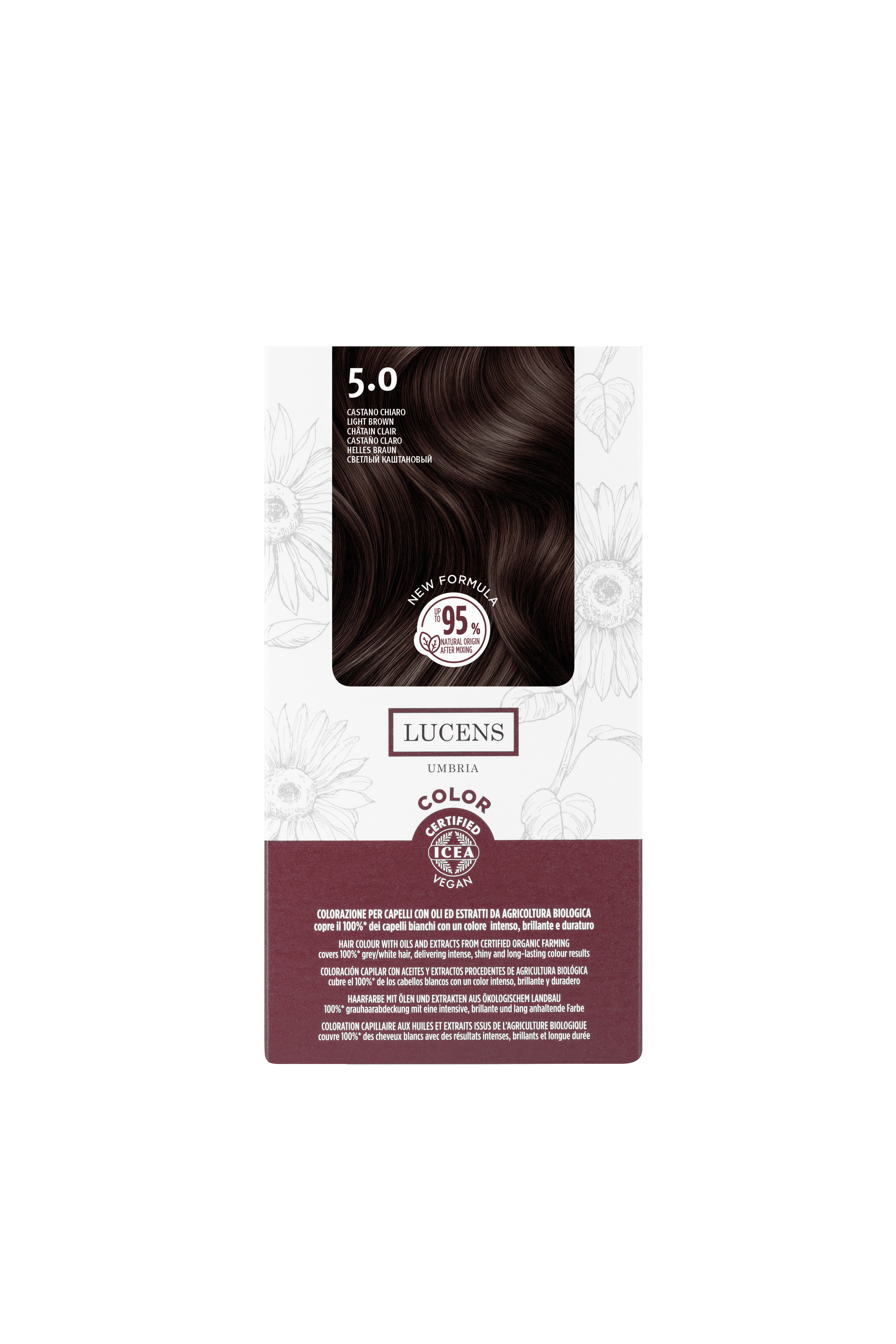 Permanent Hair Color Kit 5.0 Light Brown