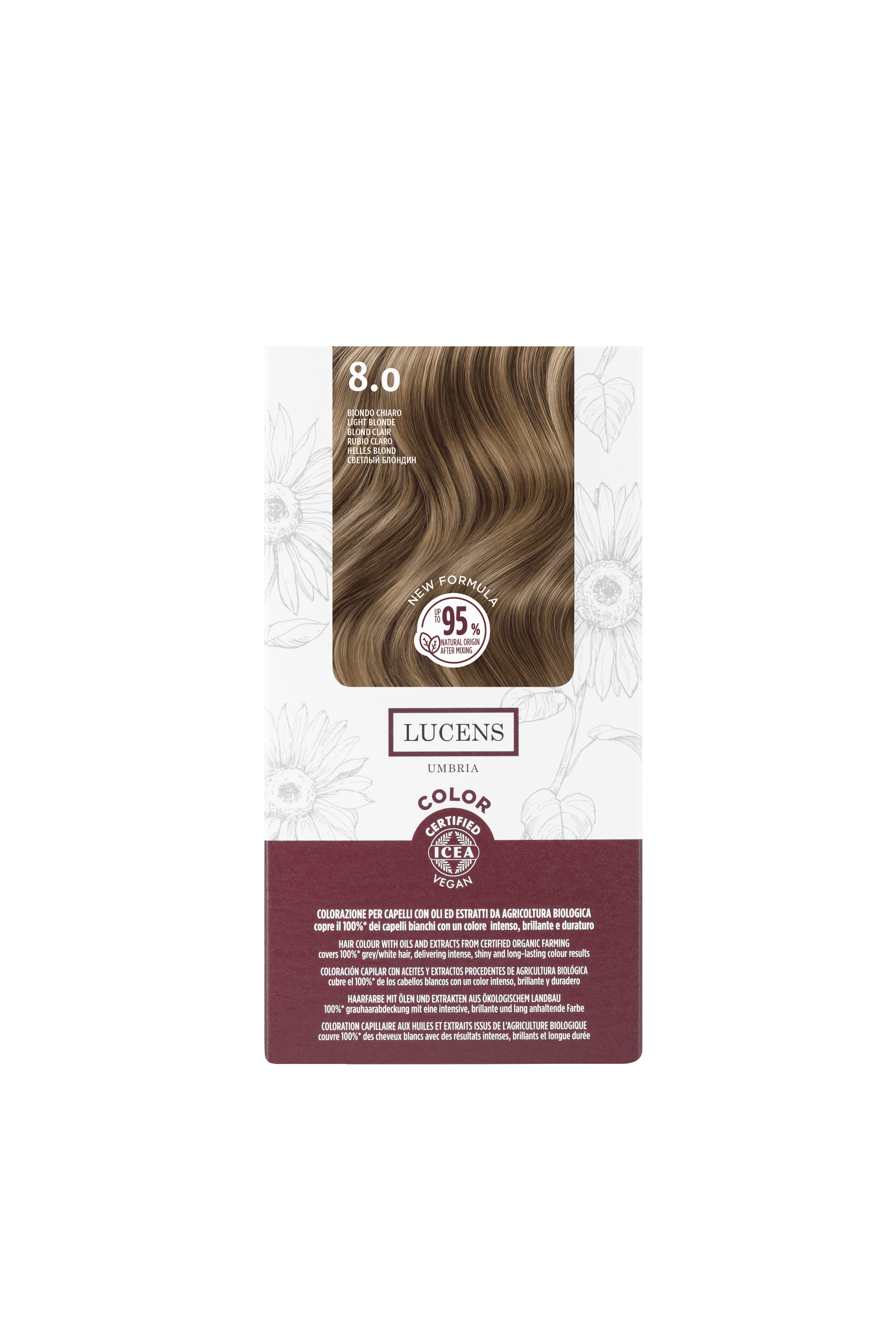 Permanent Hair Color Kit 8.0 Light Blonde